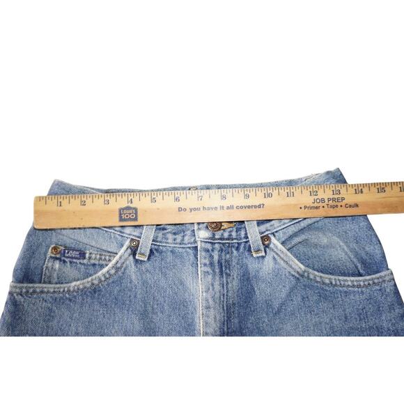 Vintage Lee LCO USA Made High Rise Straight Leg Jeans Unisex Sz 34x28 - Picture 12 of 15